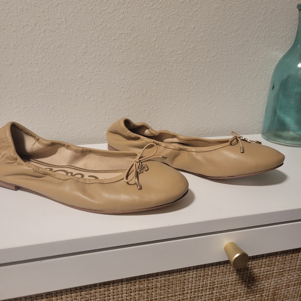 Sam Edelman Beige Ballet Flats - Picture 2 of 4